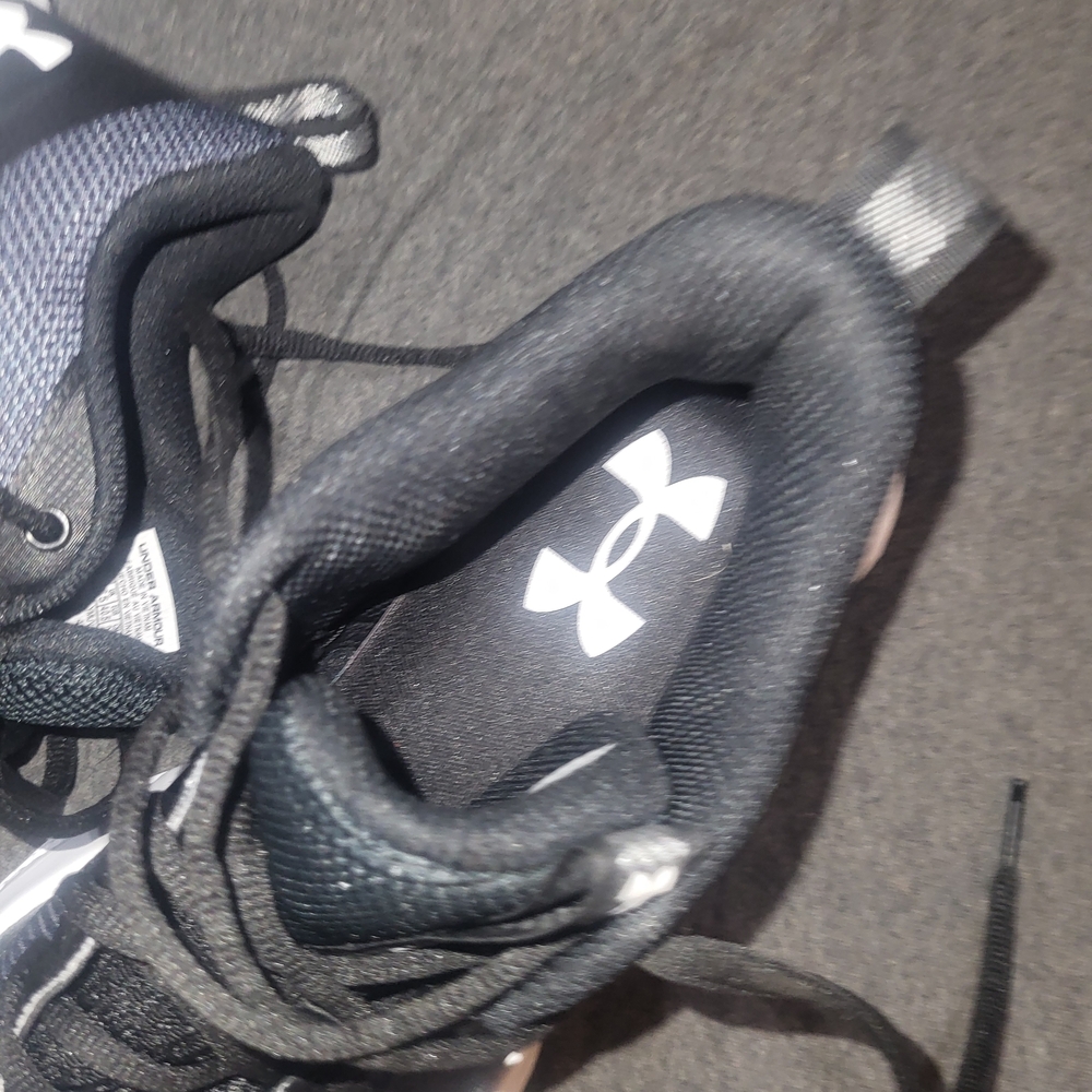 Under Armour Black and White Athletic Sneakers - Picture 7 of 8
